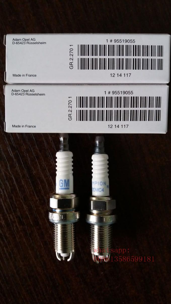 Bougies d'allumage de voiture de GM d'OPEL 95519055 avec 2 électrodes 1214117 mêmes à RC10DMC